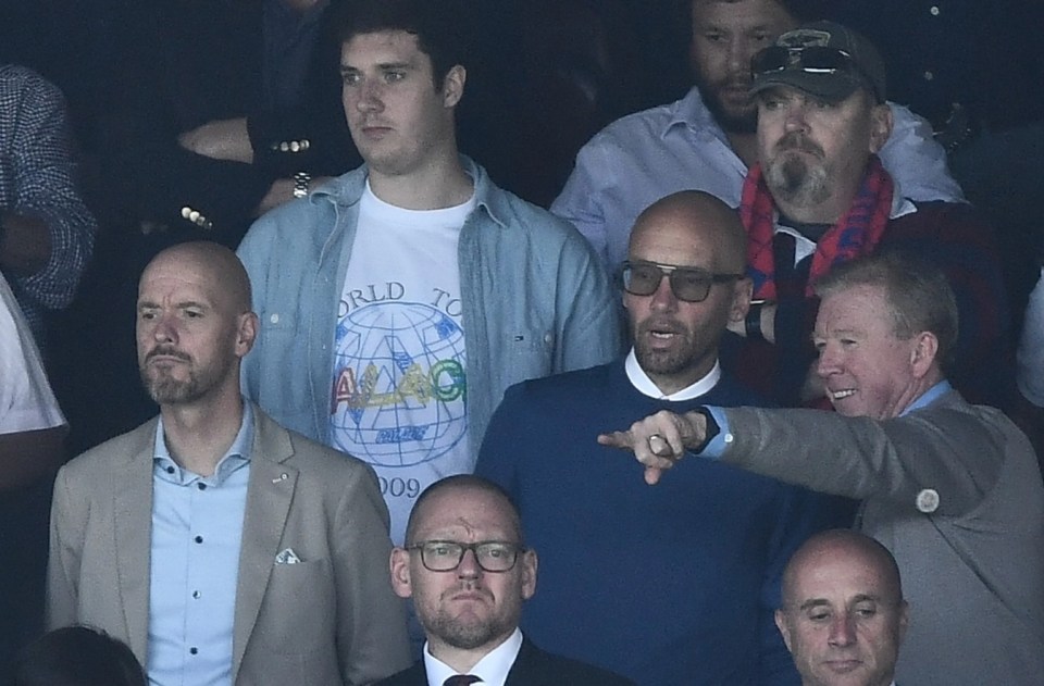 Steve McClaren (right) was also at the game and is expecting to be named an assistant boss