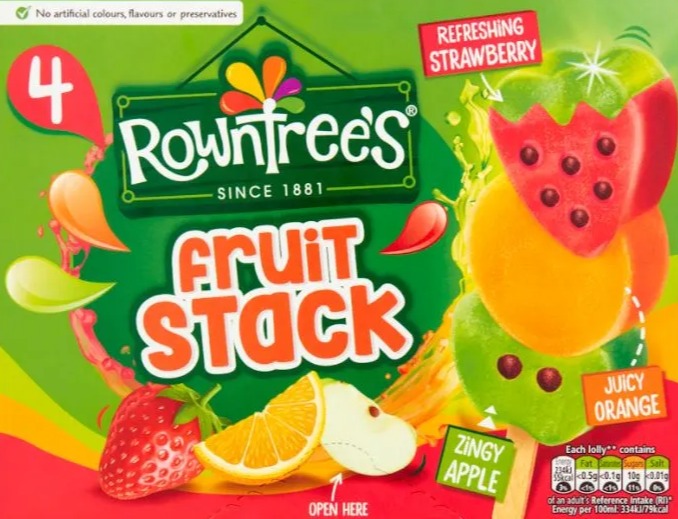 Rowntree’s Fruit Stacks are down from £2 to £1.75 at Tesco with a Clubcard