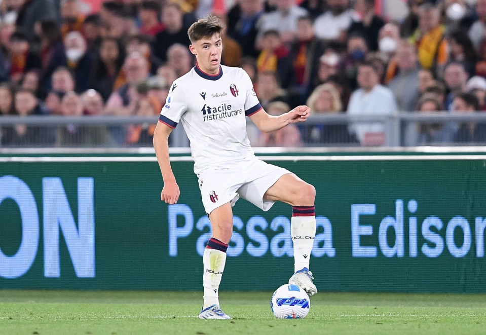 Aaron Hickey has impressed in Serie A with Bologna