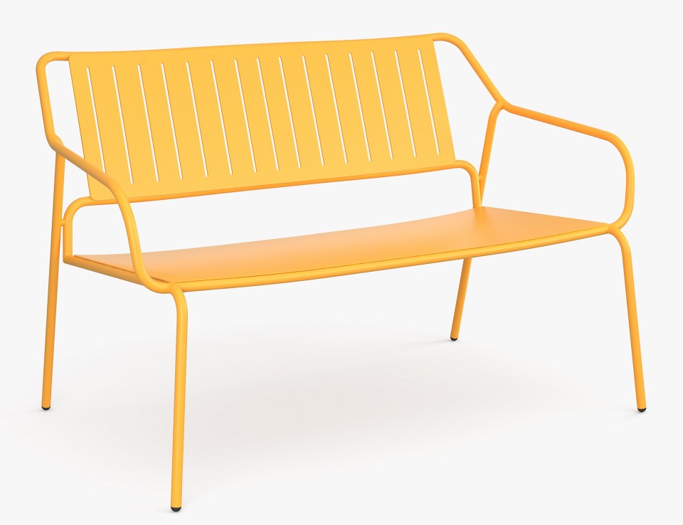 ...when you can get the John Lewis Anyday metal garden sofa in melon yellow for £95