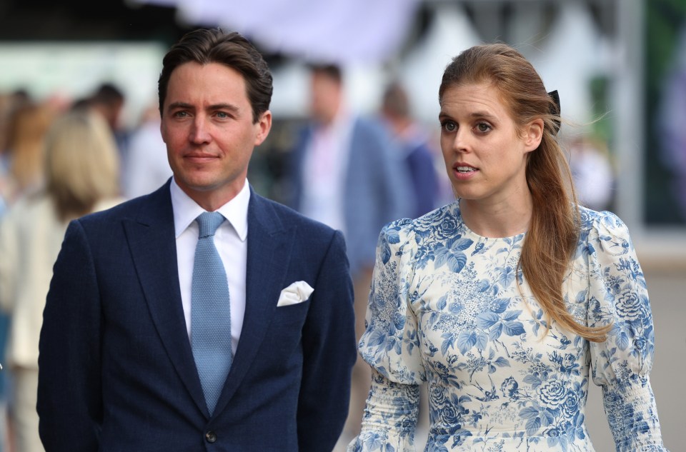 Princess Beatrice and her husband, Edoardo Mapelli Mozzi, also made an appearance this afternoon