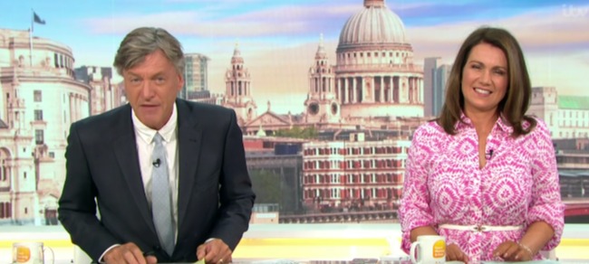 Richard Madeley made a small blunder on today's Good Morning Britain