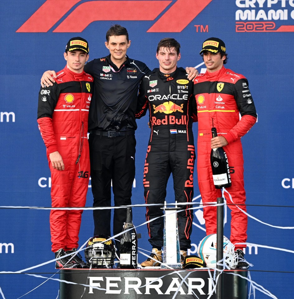 Leclerc started on pole but had to settle for second as Max Verstappen won