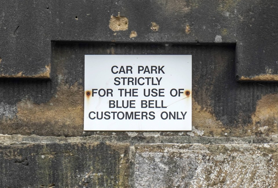 The pub make it clear as day for punters to register their plates when they get in the pub