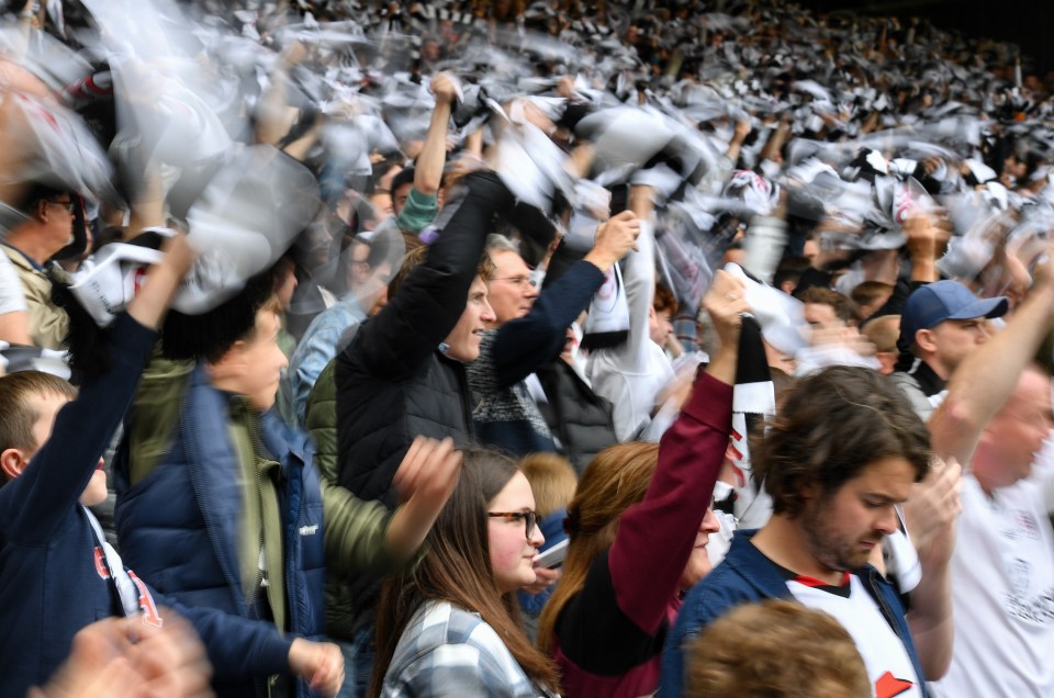 There was a party atmosphere inside Craven Cottage