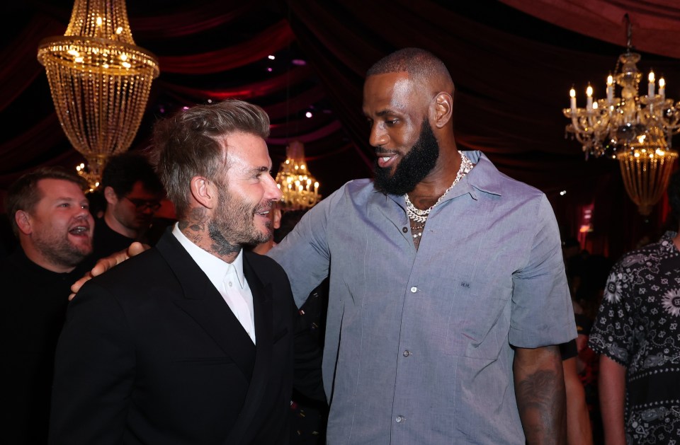 The Brit duo were joined by LA Lakers legend LeBron James