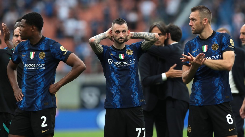 Inter's agony is shown by Denzel Dumfries, Marcelo Brozovic and Stefan De Vrij