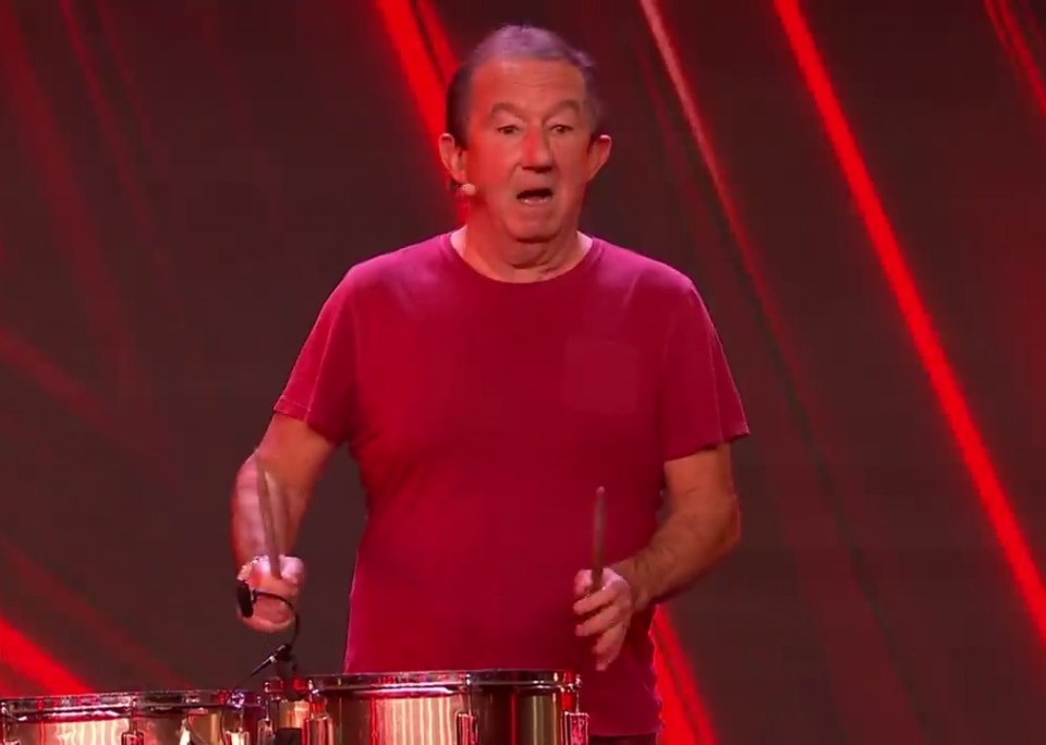 Joey found himself buzzed off after playing the drums for the judges