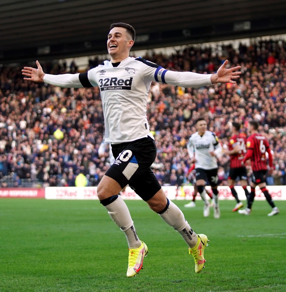 Tom Lawrence looks set to leave Derby after their relegation to League One