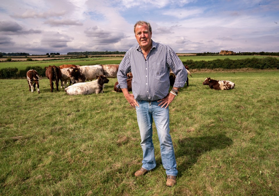 The former Top Gear presenter owns the farm in the Cotswolds