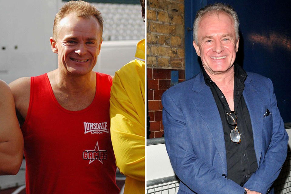 Bobby Davro during a dive in The Games, when he appeared in 2003