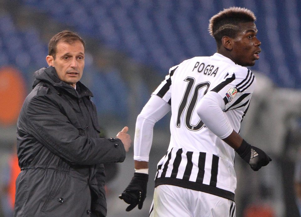 Pogba played under Allegri for two years at Juve