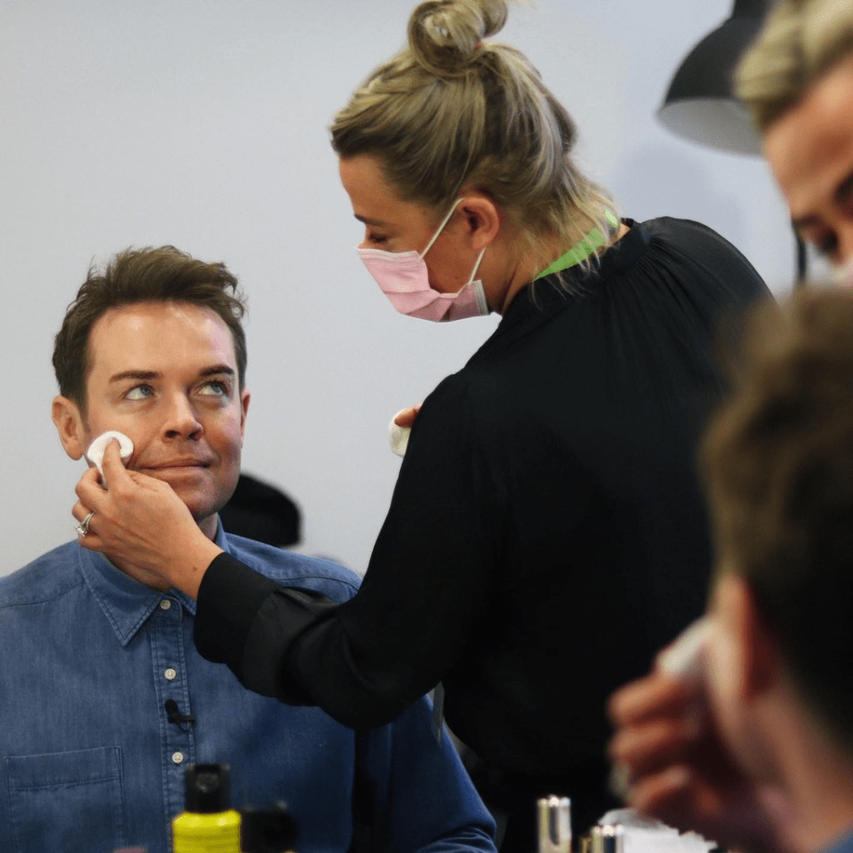 Stephen Mulhern shared a picture of him in make-up