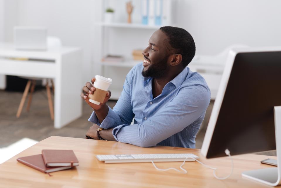 Caffeine blocks brain receptors that detect adenosine, so coffee makes you feel more awake