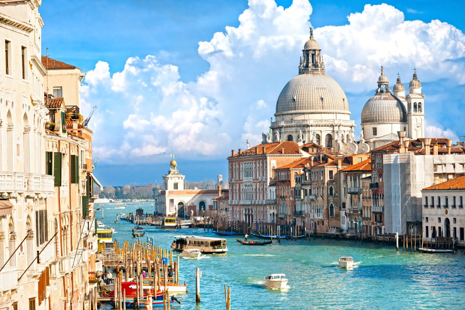 The famous Grand Canal in Venice