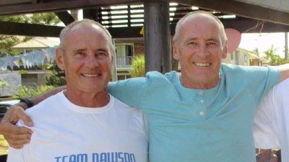 Chris Dawson, left, had an 'unnerving' bond with his twin identical Paul, right