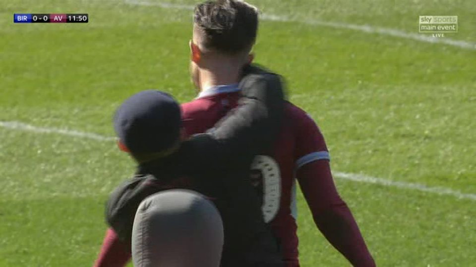 Jack Grealish was punched by a Birmingham City fan in the Midlands derby