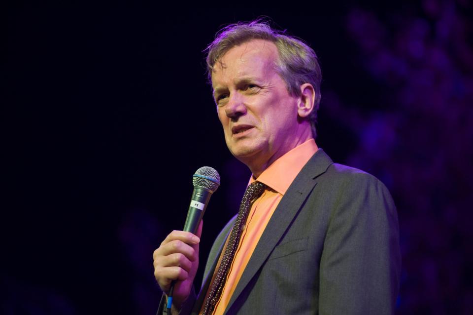 They said he looked like comic Frank Skinner