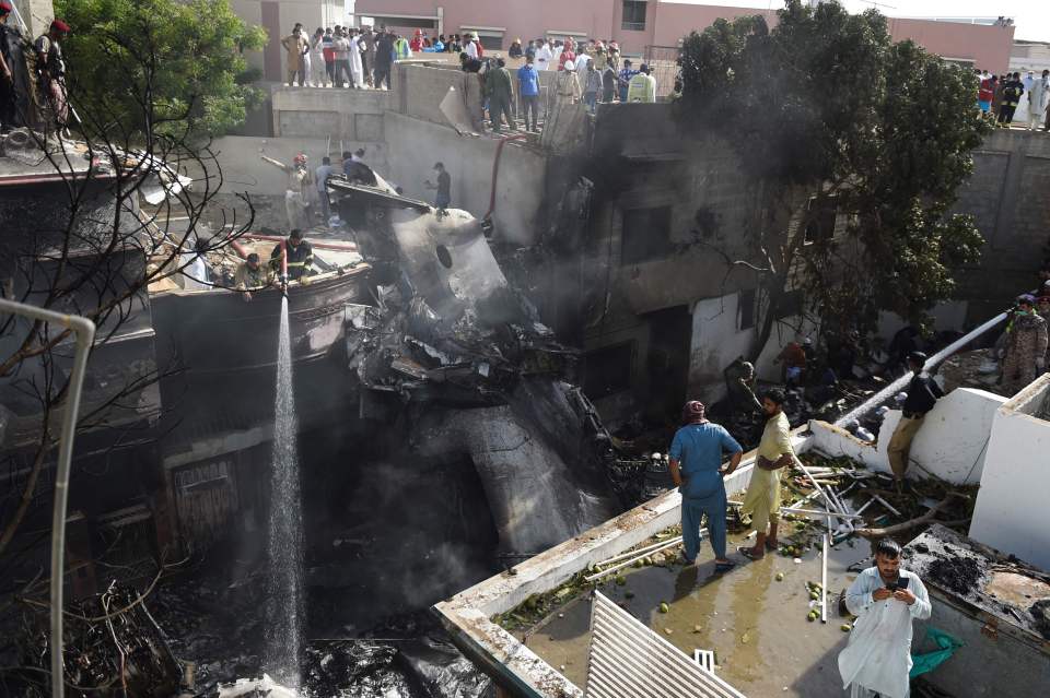 98 people died in the tragedy as the jet lost two engines and plummeted into a residential area