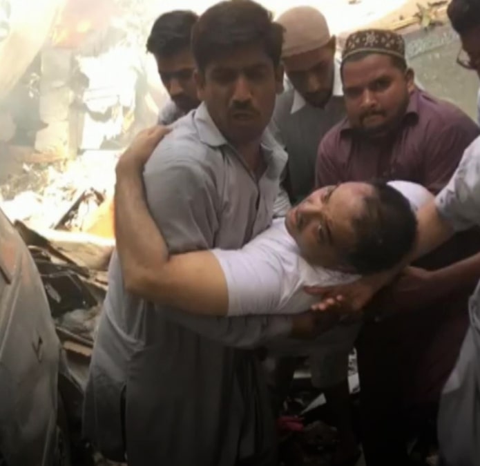 Zafar was pulled from the wreckage by brave bystanders