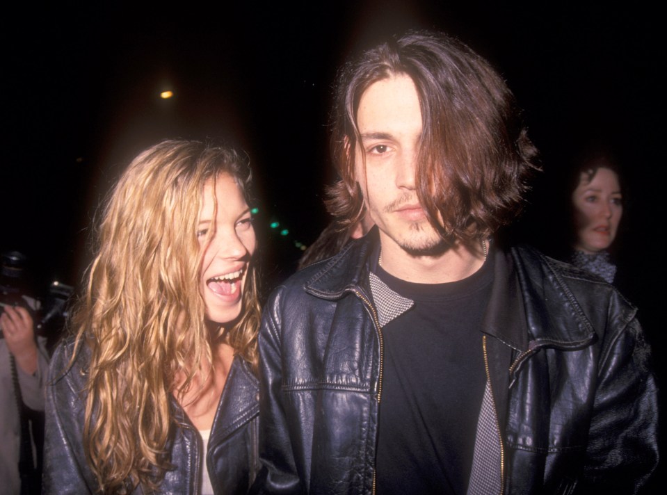 Kate Moss and Johnny Depp dated in the mid 1990s