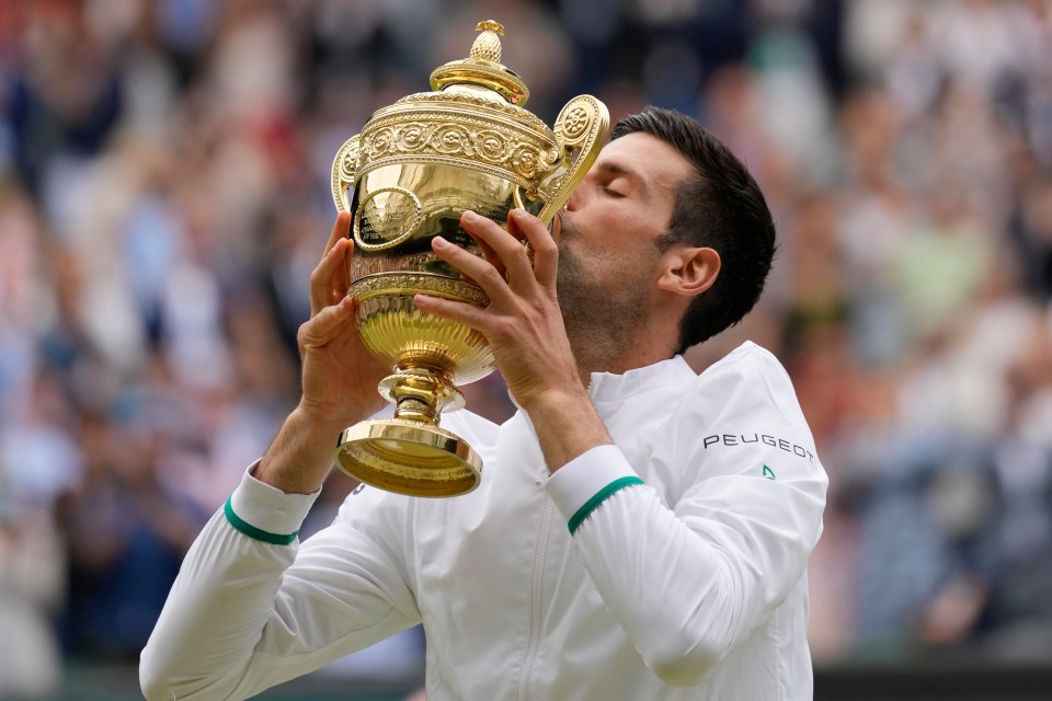 Novak Djokovic is the reigning Wimbledon champion but will get no ranking points for the 2022 tournament