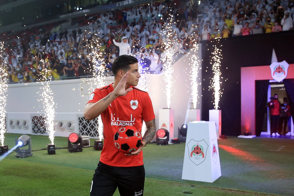 James Rodriguez is revealed by Al-Rayyan