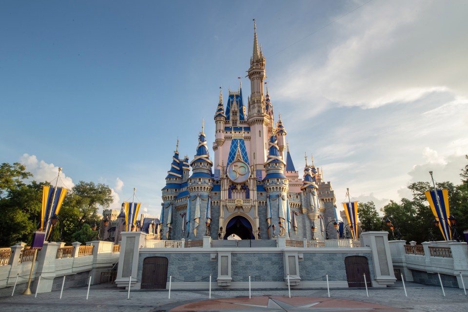 The Cinderella castle got a makeover for the big birthday, with new gold details and embellishments