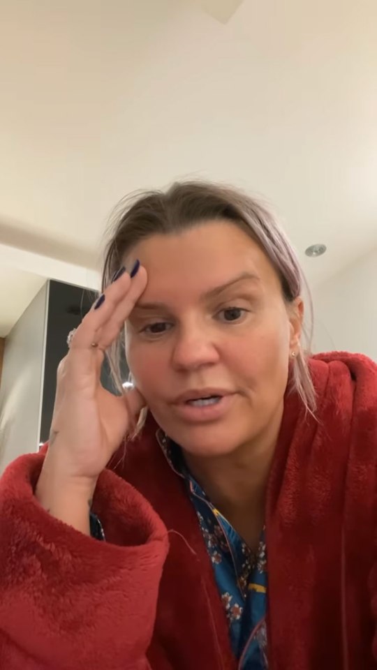 The ex Atomic Kitten songstress uploaded a clip of her hospital woe and told it was 'not really where I wanna be'