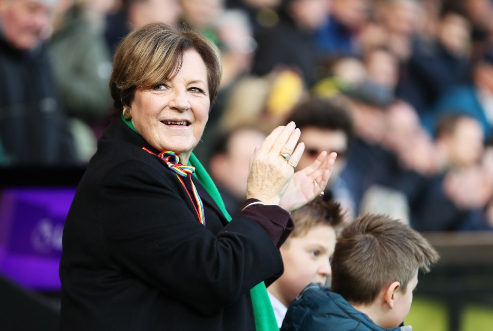 Celebrity chef Delia Smith is owner of Norwich City