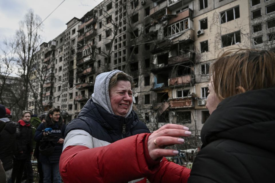 Thousands of Ukrainians have been forced to flee their homes amid constant shelling