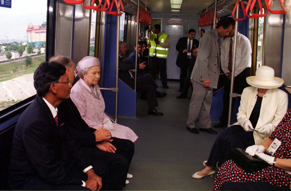 Her Majesty took a train to the Commonwealth Games in Malaysia to 'normalise' the monarchy