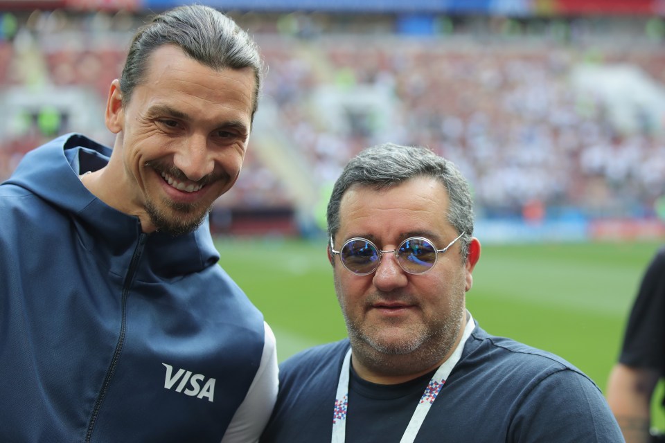 Zlatan Ibrahimovic was one of Mino Raiola’s long-time clients and enjoyed a close friendship with him