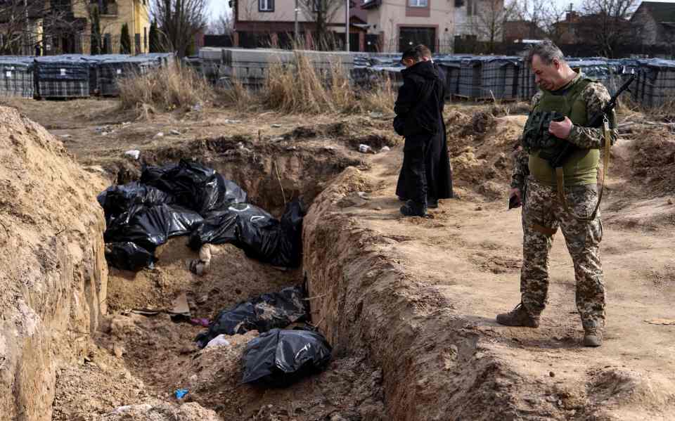 Over 400 bodies were found in Bucha after Russian forces withdrew