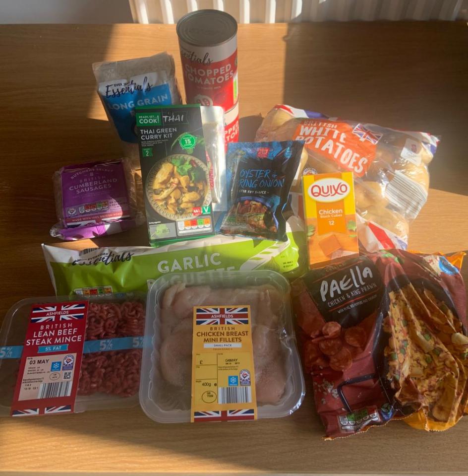 Susan managed to buy an entire weekly food shop for under £15 from Aldi