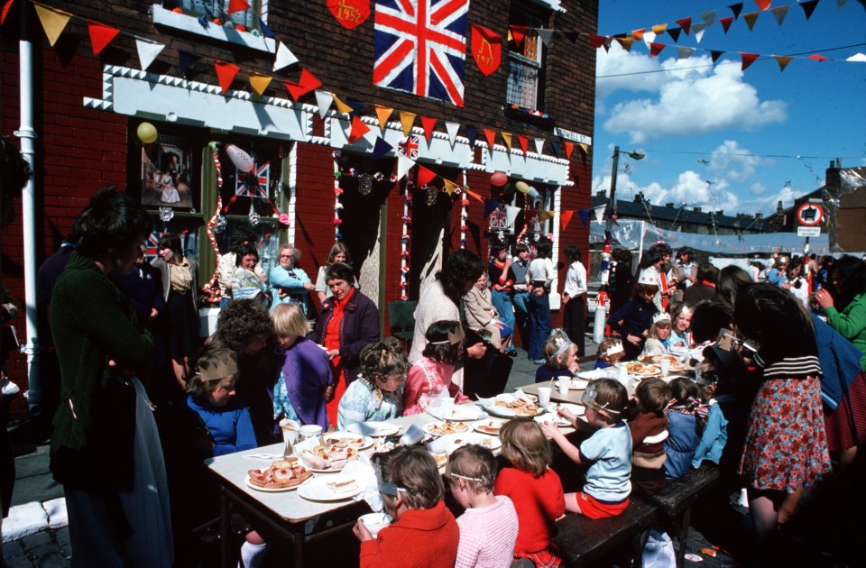 A street party in 1977 to celebrate the Queen's Silver Jubilee