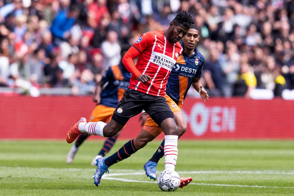 PSV's Ivory Coast midfielder Ibrahim Sangare is a major target for Crystal Palace but Leicester are also interested