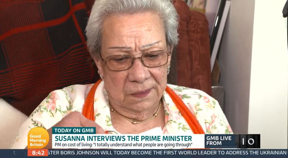 The PM was grilled about Elsie, who rides the bus all day to avoid paying heating bills