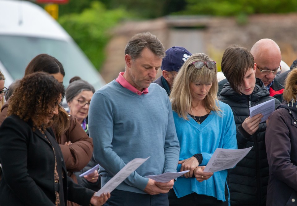 Gerry and Kate attended the gathering in the home village of Rothley