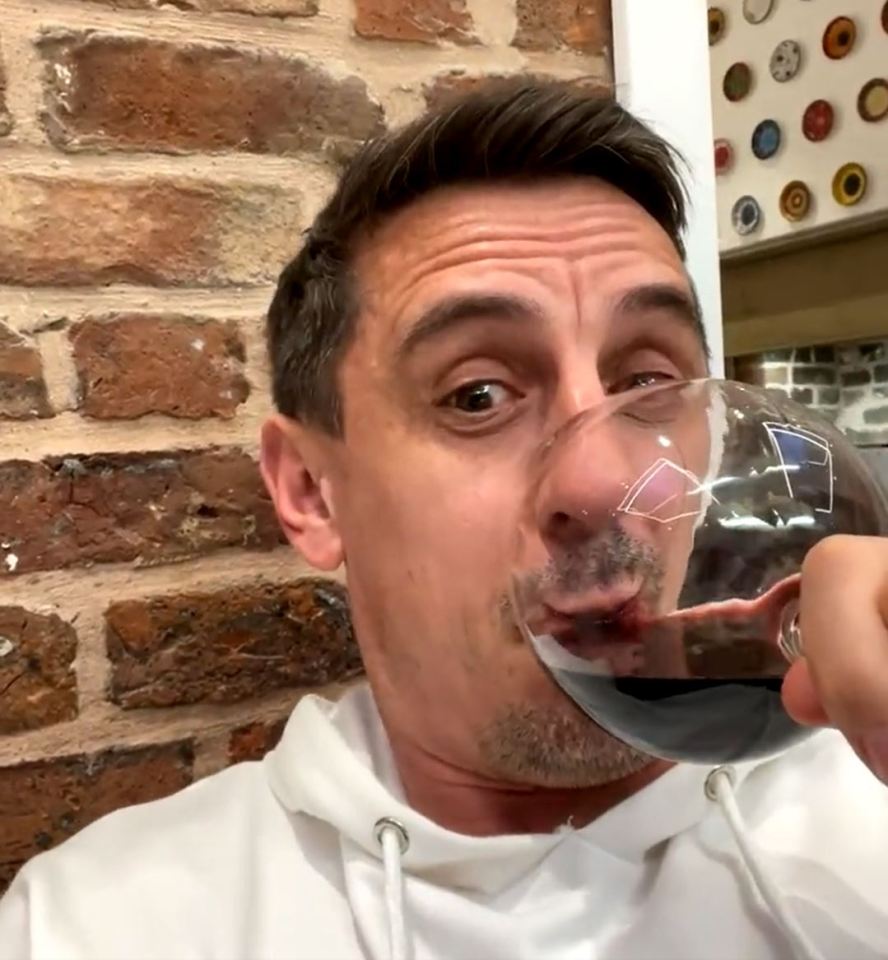 Gary Neville was incredibly smug when Liverpool went 2-0 down in Spain