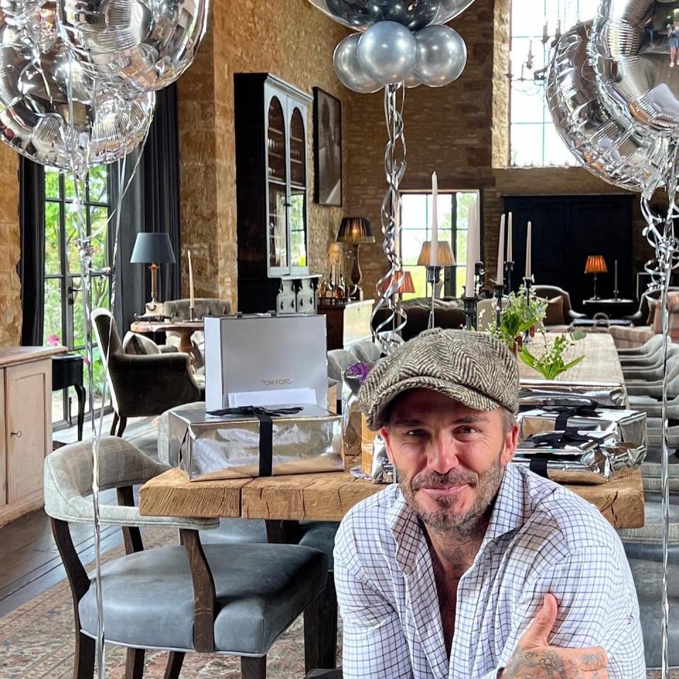 David Beckham all smiles as he celebrates his birthday with family- social instagram