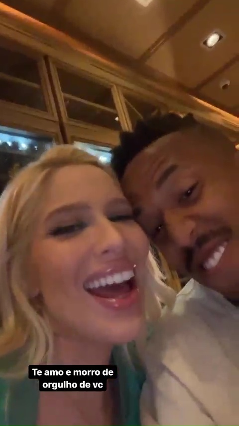 Eder Militao and girlfriend Karoline Lima enjoyed a quiet celebratory meal after the win