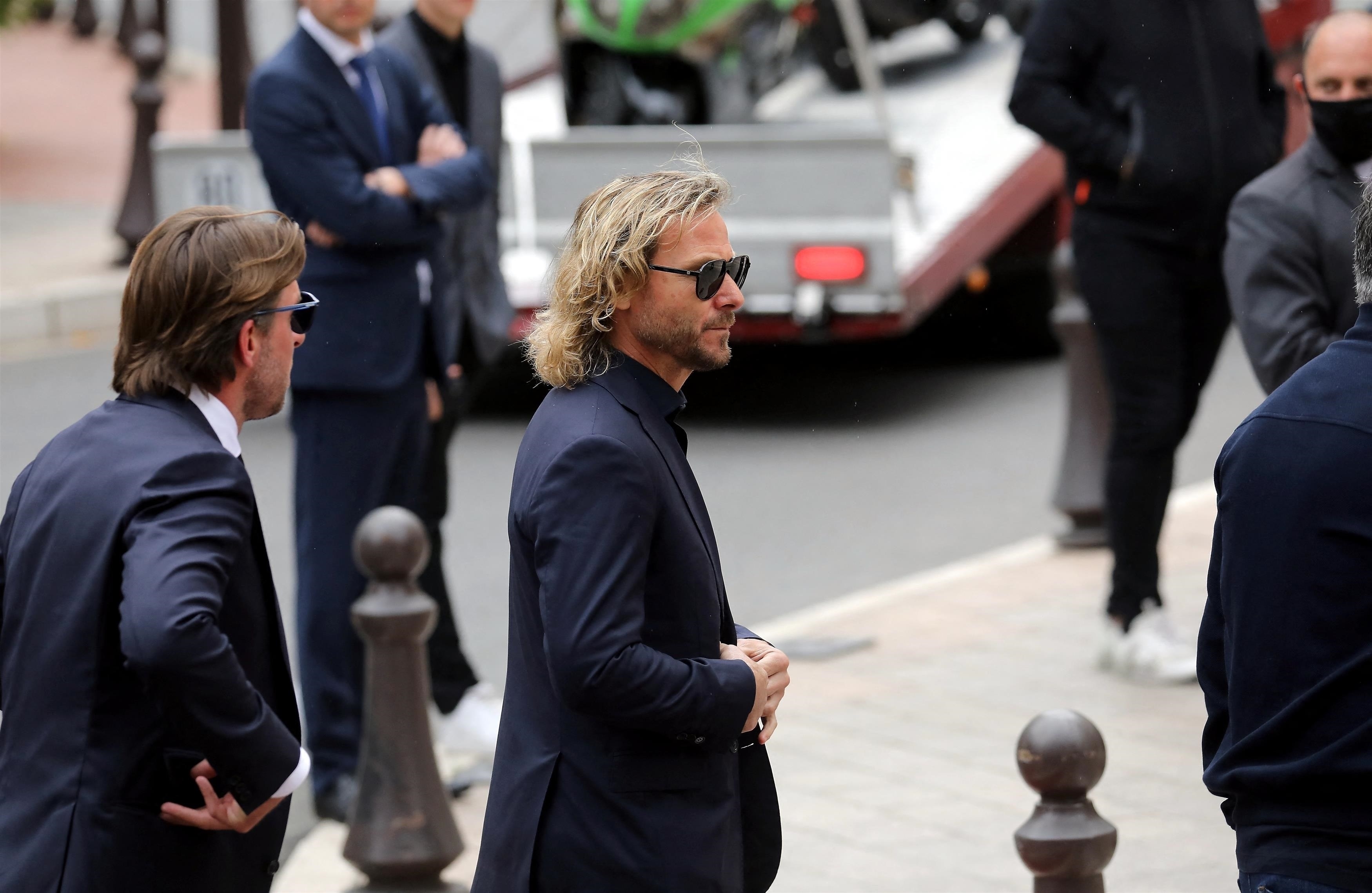 Croatian legend Pavel Nedved attended the funeral of the Italian yesterday