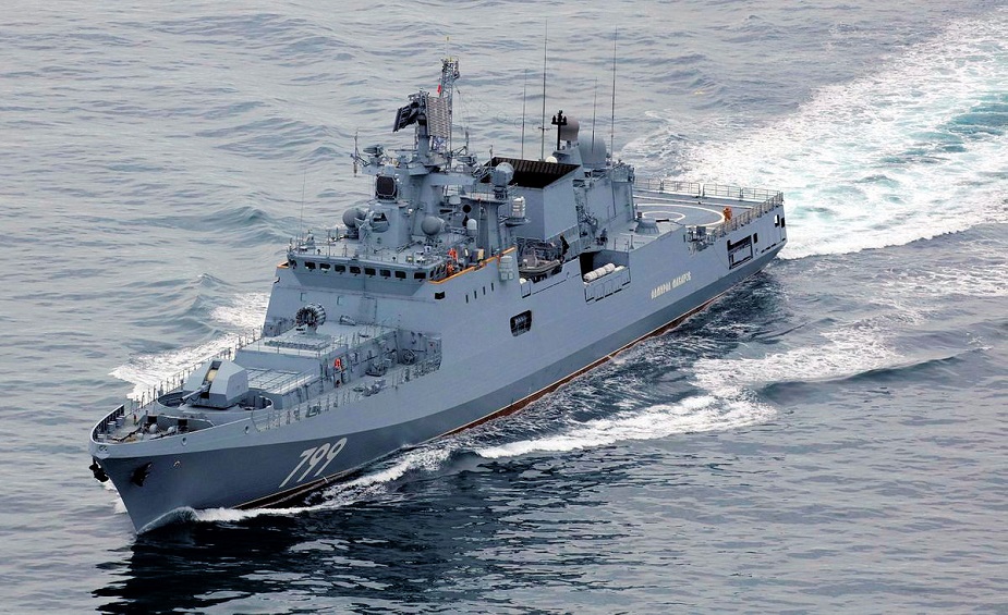 Russian Navy’s Admiral Makarov frigate of the Black Sea Fleet