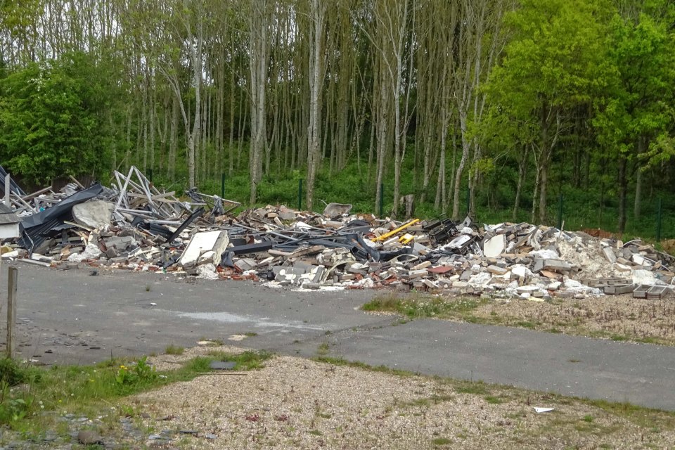 Rubble and old furniture has been dumped at the estate over the years