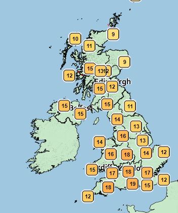 Many parts of the day will start off cooler with some cloud but temperatures are set to rise as the day continues