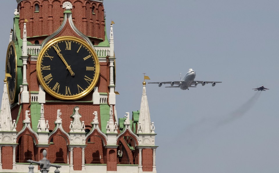 The Doomsday plane did took part in rehearsals but not the parade itself