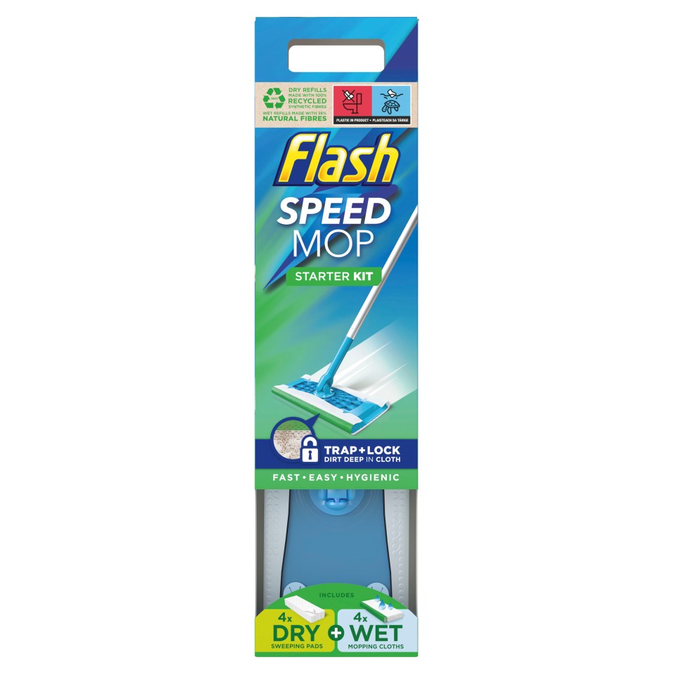 The Flash Speed Mop starter kit from Wilko is now half-price at £7.50