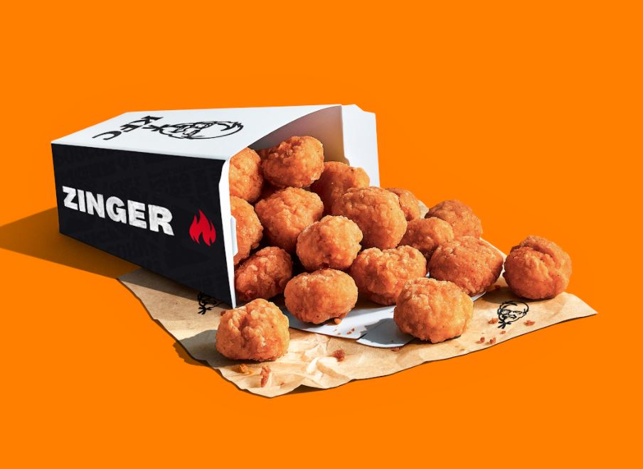 Get a free side of Zinger Popcorn Chicken when you spend £20 or more at KFC ordering via Just Eat