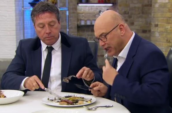 He told how judges John Torode and Gregg Wallace actually eat the food cold